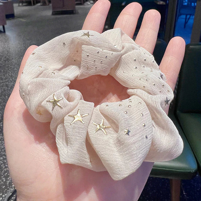 Satin Silk  Scrunchie each