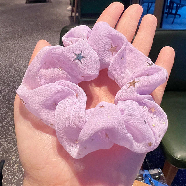 Satin Silk  Scrunchie each